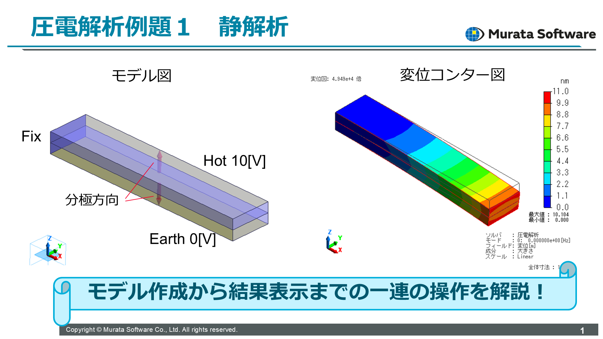 Piezoelectric Analysis – Example Tutorial