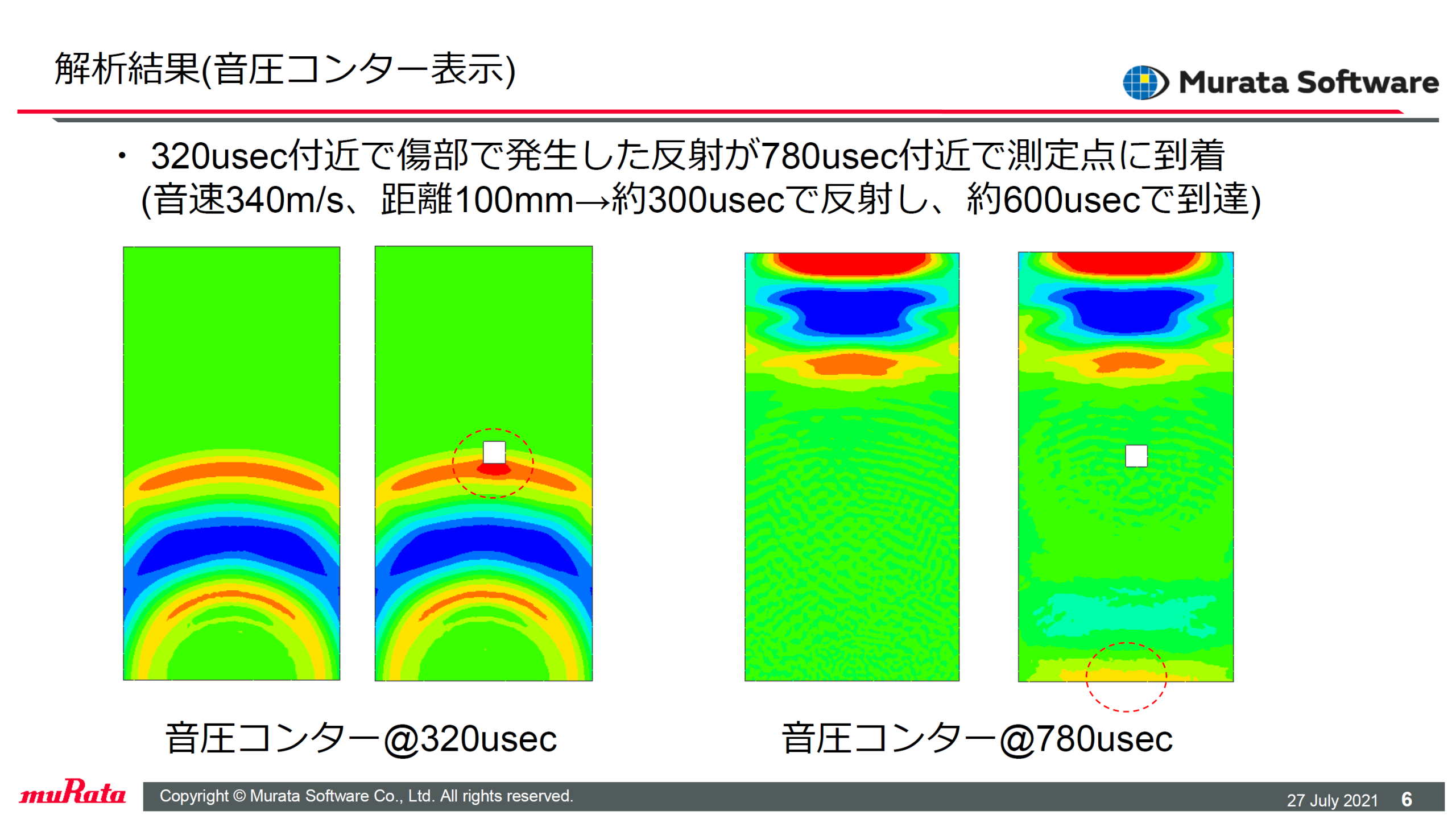 超音波探傷を想定した欠陥エコー解析 – ムラタソフトウェア株式会社